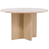 Venture Home okrugli rastezljivi blagovaonski stol Strada ⌀120 cm, izbijeljena (whitewash) | shoptok.hr