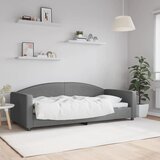 vidaXL Raztegljiva postelja temno siva 90x200 cm blago Cene