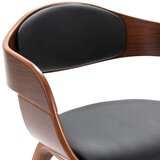  Jedilni stoli 6 kosov ukrivljen les in umetno usnje, (20764080) | Shoptok.si