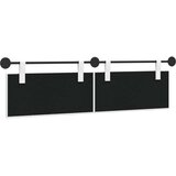  Držeće uzglavlje Zidne Prugasti Bijeli 190 x 55 x 5 cm tkanina - Bijeli 180 cm bez LED | shoptok.hr