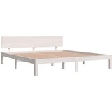  Posteljni okvir bel trden les 180x200 cm 6FT, (20647915) | Shoptok.si