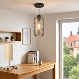 Brilagi LED plafonski luster R GLASS 1xE27/60W/230V Ø 14 cm crna/dimno-siva | Eponuda.com
