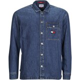 Tommy Jeans Srajce z dolgimi rokavi TJM CLASSIC DENIM OVERSHIRT Modra Cene