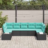  Sjedeća garnitura za vrt 7 kom. poliratan 289 x 154 x 69 cm | shoptok.hr