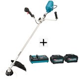 Makita akumulatorski trimer xgt 2x40V UR012GZ + starter set xgt (2 x 5Ah BL4050F + brzi punjač DC40RA) 1911V6-0 u