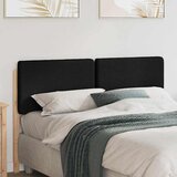  Tapecirani uzglavlje Smeđa i crna 150 cm Čvrsto borovo drvo | shoptok.hr