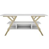 Hanah home tv polica minerva gold white | ePonuda.com