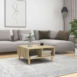vidaXL Klubska mizica sonoma hrast 60x60x30 cm iverna plošča, (20625529) | Shoptok.si