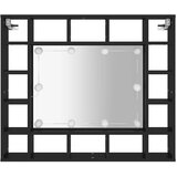  LED ormarić s ogledalom crni 91 x 15 x 76,5 cm | shoptok.hr