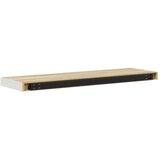  Plutajuće zidne police 2 kom hrast i bijele 80x23,5x3,8 cm MDF | shoptok.hr