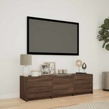 TV ormarić s LED rasvjetom Smeđi hrast 140 x 34 x 40 cm | shoptok.hr