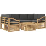  Set vanjskih sofa 7 kom. Bijela i antracit Poliester | shoptok.hr