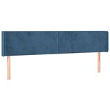 LED posteljno vzglavje temno modro 163x16x78/88 cm žamet, (20935950) | Shoptok.si