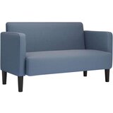 SOFA Loveseat kavč modra 109 cm velur tkanina, (21749646) | Shoptok.si