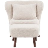 Vind Collection Vind lounge fotelja s tabureom Ryxö, bijela | shoptok.hr