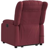  Električni masažni naslonjač na podizanje od tkanine boja vina | shoptok.hr