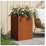 vidaXL Vrtna saksija Rđa 50 x 50 x 75 cm Otporni čelik - Otporni čelik 50 x 50 x 75 cm 1 | shoptok.hr