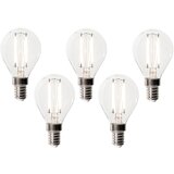 LUEDD Komplet 5 E14 zatemnitvenih LED žarnic P45 prozorno steklo 3W 250 lm 3000K | Shoptok.si