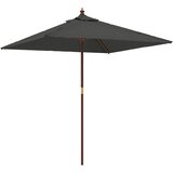  Vrtni suncobran s drvenim stupom antracit 198 x 198 x 231 cm | Eponuda.com
