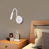  Brilagi - LED fleksibilna zidna lampa sa USB priključkom MAYA LED/3W/230V bela | Eponuda.com