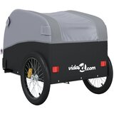 Prikolica za bicikl crno-siva 30 kg željezna | shoptok.hr