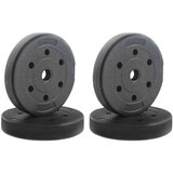  Težne plošče 4 pcs Črna Ø 21.5 x 3.8 cm Cement in železni pesek, (5000112425) | Shoptok.si