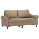  Dvosjed s ukrasnim jastucima boja cappuccina 140cm umjetna koža | shoptok.hr