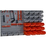 Durhand 44PZ Orodna omara z nastavljivimi in odstranljivimi škatlami, stenska, PP, rdeče siva, 54x22x95cm, (20745462) | Shoptok.si