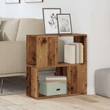 vidaXL Knjižna omara starinski les 60x24x63 cm iverna plošča | Shoptok.si