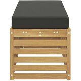 Set vanjskih sofa Bijela i antracit 115 x 43 x 45 cm | shoptok.hr