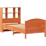 vidaXL Krevet s regalom za knjige bez madraca 90 x 200 cm od borovine | shoptok.hr