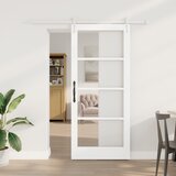 vidaXL klizna vrata s hardverom set bijela 86x198.5 cm čvrsta drvo bor | shoptok.hr