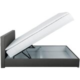 CARRYHOME POSTELJA Z VZMETNICO 140 cm x 200 cm , tekstil temno siva | Shoptok.si