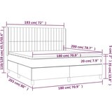  Krevet s oprugama i madracem krem 180x200 cm od tkanine | shoptok.hr
