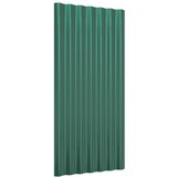 Krovni paneli 12 kom od pocinčanog čelika zelena 80x36 cm | shoptok.hr