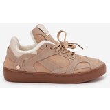 Boto Women's Sneakers on Platform with Furry Lining Beige Solvia | Shoptok.si