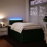Box spring krevet s madracem tamnozeleni 120x200 cm baršunasti | shoptok.hr