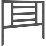  Uzglavlje za krevet sivo 106 x 4 x 100 cm od masivne borovine | shoptok.hr