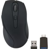  Miš SPEEDLINK AXON Silent & Antibacterial Rechargeable Mouse - Wireless, USB-A/-C, rubber-black, SL-630004-RRBK | Eponuda.ba
