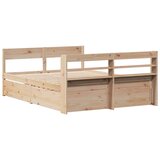 Okvir kreveta bez madraca 135 x 190 cm od masivne borovine | shoptok.hr