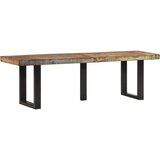 vidaXL klupa 160 cm od masivnog obnovljenog drva i čelika | shoptok.hr