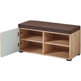 Voleo garderobna klop rjava, barve hrasta | Shoptok.si