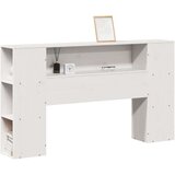 vidaXL Vzglavje s predelki bela 150 cm trdna borovina | Shoptok.si