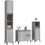  3-dijelni set kupaonskih ormarića boja hrasta sonome drveni | shoptok.hr