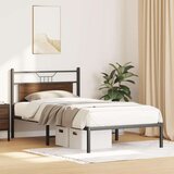  Posteljni okvir brez vzmetnice rjavi hrast 107x203 cm inž. les, (21829315) | Shoptok.si