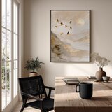 Styler Tiskana slika z okvirjem 60x80 cm Golden Peaks II – | Shoptok.si