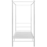  Okvir za krevet s nadstrešnicom bijeli metalni 90 x 200 cm | shoptok.hr