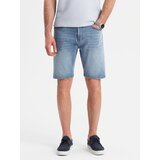 Ombre Denim men's shorts with a classic cut - light blue Cijene