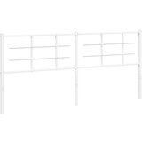 vidaXL Kovinsko vzglavje belo 200 cm | Shoptok.si