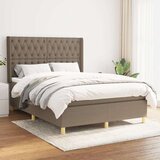  Box spring postelja z vzmetnico taupe 140x200 cm blago, (20894016) | Shoptok.si